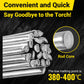 🔥 50% dto. Barra de soldadura de aluminio de baja temperatura – suelda fácilmente acero inoxidable, aluminio y hierro con un mechero. ¡Sin polvo de fundente adicional, 6 uds por caja! ✨🔧