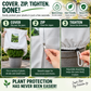 ❄️ 50% dto. Funda protectora de invierno para plantas – transpirable, con cremallera, cordón ajustable y ventana transparente. ¡Reutilizable y fácil de instalar! ✨🌿