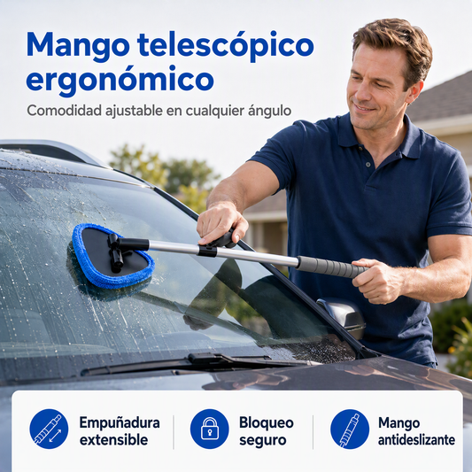 Limpiacristales magnético para coche de dos piezas | Kit de limpieza para cristales de coche sin marcas