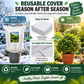 ❄️ 50% dto. Funda protectora de invierno para plantas – transpirable, con cremallera, cordón ajustable y ventana transparente. ¡Reutilizable y fácil de instalar! ✨🌿