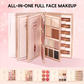 💄 50% dto. Paleta de maquillaje 5 en 1 tipo libro – 24 sombras, colorete, iluminador, contorno, pomada de cejas y labial. ¡Crea un look completo con una sola paleta! ✨📖