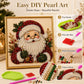 🎄🎅Relajante e ideal para principiantes - 🎨💎Kit de arte DIY de pintura de diamantes y perlas con temática navideña