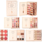 💄 50% dto. Paleta de maquillaje 5 en 1 tipo libro – 24 sombras, colorete, iluminador, contorno, pomada de cejas y labial. ¡Crea un look completo con una sola paleta! ✨📖