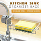 🚰 50% dto. Organizador de fregadero con abrazadera – acero inoxidable, soporta hasta 4 kg, instalación sin taladrar y base abierta para drenaje rápido. ¡Cocina y baño ordenados! ✨🧽
