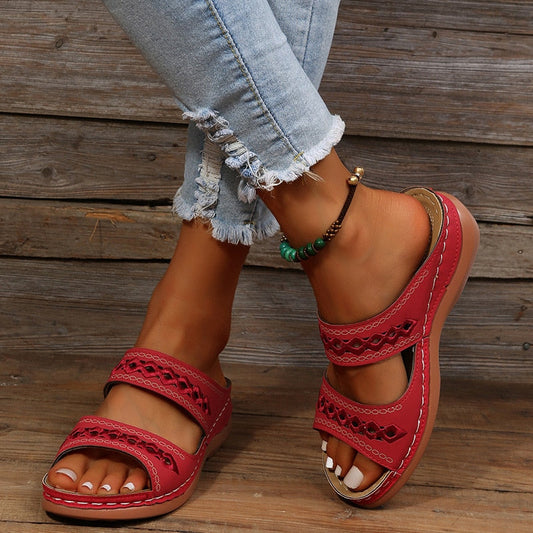 Retro Arch Support Orthopedic Wedge Sandals