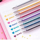 🔥 ¡Oferta a mitad de precio! ⚡ Set de bolígrafos de gel con purpurina: la tinta es brillante y de secado rápido; perfecta para manualidades, tomar notas y escribir a diario ✨🖊️