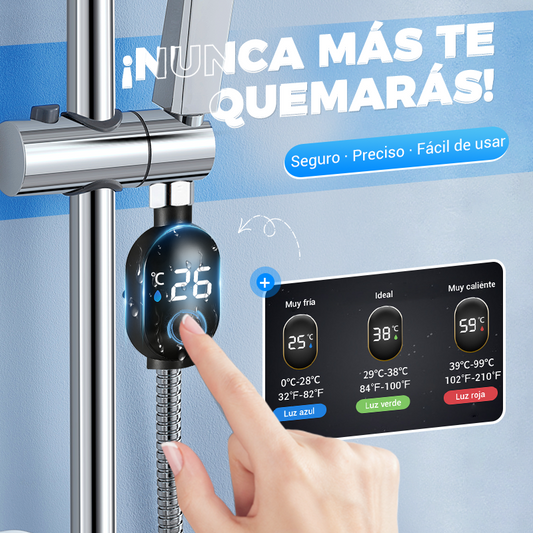 🚿 ¡COMPRA 2 LLEVA 3! 💧 Cabezal de Ducha con Indicador LED - Muestra la Temperatura del Agua con Colores, Fácil Instalación y Ahorro de Energía 🌈📦