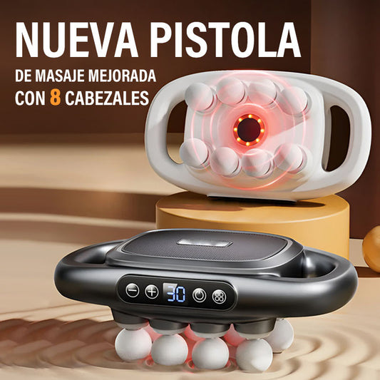 🎁Juego de pistolas de masaje de 8 cabezales y 16 unidades【✈️Envío gratis】