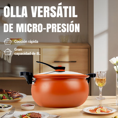 ✨ Micrococedor a Presión McRib Stone de Gran Capacidad - Tecnología 5-en-1 con 8 Ajustes de Presión para Cocción Rápida y Saludable ⏲️🔥