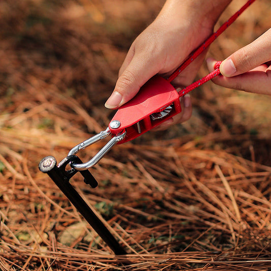 🪢Cuerda de camping portátil, ajustable y fija🌳