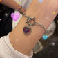 🔥¡COMPRA 1 Y LLÉVATE 1 GRATIS!🎁🔮Pulsera y Collar de Corazón Termosensible que Cambia de Color