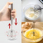 🥚 50% dto. Batidor manual de presión – mezcla rápida y uniforme sin electricidad, cables ni baterías. ¡Presiona, gira y mezcla huevos, masas y bebidas fácilmente! ✨🍳