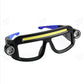 🔦 50% dto. Linterna frontal LED recargable – 5 modos de luz, sensor de movimiento y carga USB. Impermeable, 3 horas de uso. ¡Incluye gafas de seguridad! ✨💪