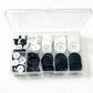 160 uds Botones manualidades (Blanco y Negro)