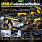 🔦 50% dto. Gafas con linterna LED manos libres – luz COB + 2 focos XTE, 5 modos, 90 g y recargables por USB-C. ¡Ilumina donde necesites sin ocupar las manos! ✨💡