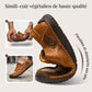 👞✨Zapatos de Cuero Clásicos para Hombre – Piel de Becerra Transpirable, Comodidad de Calce y Estilo Atemporal
