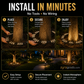 🌳 50% dto. Luz LED anular para árboles – resistente al agua, iluminación exterior. Ideal para árboles, columnas y jardines! 💡✨