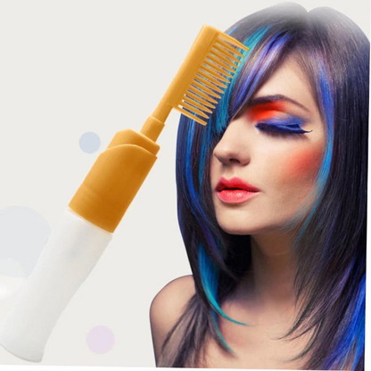 Botella con peine para aplicar tinte para el cabello