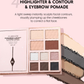 💄 50% dto. Paleta de maquillaje 5 en 1 tipo libro – 24 sombras, colorete, iluminador, contorno, pomada de cejas y labial. ¡Crea un look completo con una sola paleta! ✨📖