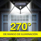 ☀️ 50% dto. Lámpara solar LED con sensor de movimiento – 100 LEDs, 1200 lúmenes, IP65 impermeable y 3 modos. ¡Ilumina tu jardín sin coste eléctrico! ✨🔋