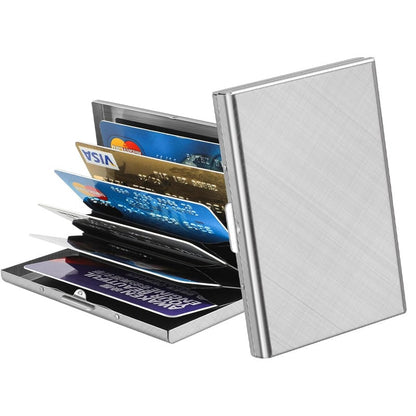 🎁 50% OFF ✨ Tarjetero Metálico Premium – Regalo Perfecto, Protege tus Tarjetas RFID y Look Ejecutivo Ultra Fino 💳🔒