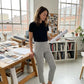 ⏳Oferta Especial por Tiempo Limitado⏰Pantalones Elásticos de Talle Alto para Mujer con Bolsillos con Cremallera