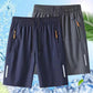 🔥¡OFERTA ESPECIAL! 50% DE DESCUENTO🥰 Pantalones cortos elásticos de verano para hombre💎Transpirables, con bolsillos con cremallera y ajuste elástico🩳❄️