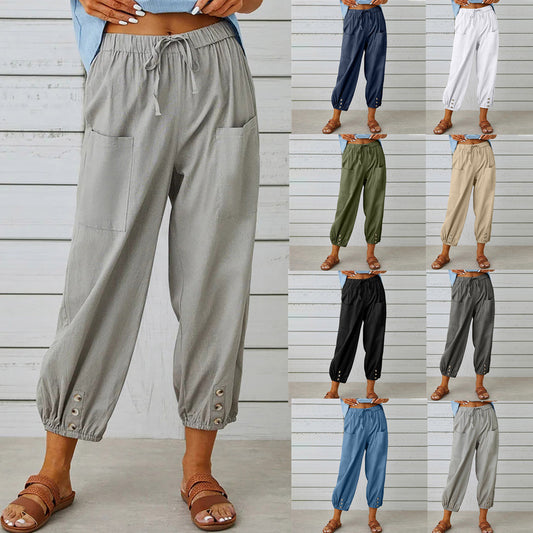 🔥Pantalones de pierna ancha rectos sueltos para mujer🔥