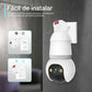 ✨Vigilancia inteligente de 360°: Cámara HD inalámbrica, controlable mediante una aplicación, con visión nocturna a color.