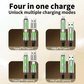 🔌 50% dto. Cable de datos 4 en 1 de 240W – conectores múltiples, carga rápida segura y luces de trabajo integradas. ¡Durable y sin enredos! ✨💡