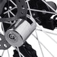 🔒 50% dto. Bloqueo de disco de freno de aleación de acero – resistente al corte y apalancamiento, impermeable y con 2 llaves. ¡Protege tu moto o bici del robo, 230 g! ✨🛡️
