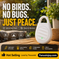 ⏰🔥¡Oferta por tiempo limitado! 🐦Ahuyentador ultrasónico portátil para aves (con llavero): repele eficazmente las aves dañinas ✨