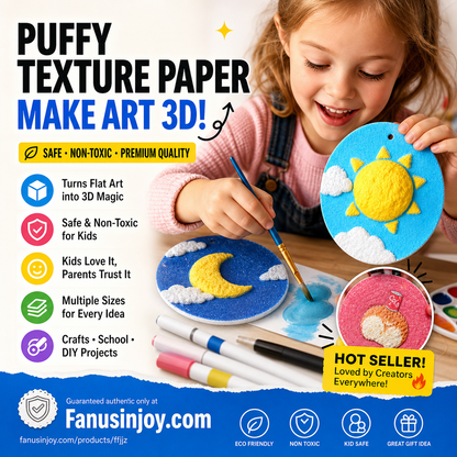 🎨✨ Hojas de papel para pintura con relieve: manualidades divertidas y dibujos con efecto tridimensional para niños y aficionados ✨