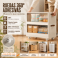🥳 50% dto. Rueda universal autoadhesiva – giro 360°, acero inoxidable, mueve muebles y macetas sin esfuerzo. Ideal para mayores! 🏠✨