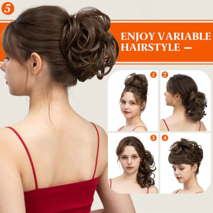 💇 50% dto. Accesorio para el pelo Messy Side Comb Clip In Bun – moño desordenado chic, fácil de usar y sujeción segura todo el día. ¡Elegancia sin esfuerzo en minutos! ✨👌