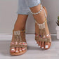 Women's New Summer Rhinestone Open Toe Sandals