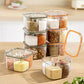 4 Compartments Clear Sealed Seasoning Box
