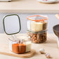 4 Compartments Clear Sealed Seasoning Box