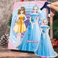 Muñeca de papel magnética de vestir princesas