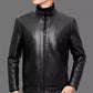🔥Chaqueta de piel con forro de felpa para hombre - ¡Regalo para él!🔥