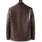 🔥Chaqueta de piel con forro de felpa para hombre - ¡Regalo para él!🔥