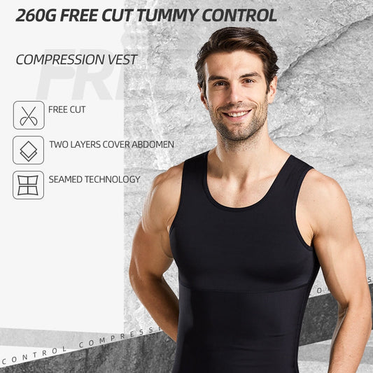🔥2025 HOT SALE 🔥Men's Slimming Tummy Control Chest Underhirt Shapewear