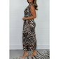 🌸Ofertas de primavera🌸 Vestido sexy de leopardo con cuello en V profundo para mujer