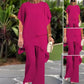 💝 Conjunto de dos piezas de gasa para mujer, talla grande, estilo modern