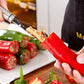 🌶️ 50% dto. Descorazonador de pimientos de acero inoxidable – borde dentado que corta alrededor del núcleo, fácil de usar y limpiar. ¡Apto para pimientos y otras hortalizas firmes! ✨🔪