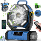 📢✨Un ventilador de cabeza oscilante para camping con mando a distancia es un poco más caro y mejor💯