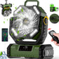 📢✨Un ventilador de cabeza oscilante para camping con mando a distancia es un poco más caro y mejor💯