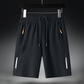 🔥¡OFERTA ESPECIAL! 50% DE DESCUENTO🥰 Pantalones cortos elásticos de verano para hombre💎Transpirables, con bolsillos con cremallera y ajuste elástico🩳❄️