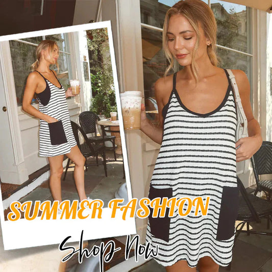 🔥2025 VERANO NUEVO TIPO 50% OFF🎁Vestido de verano de las mujeres sin mangas con pantalones cortos.
