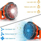 Ventilador portátil de camping con linterna LED